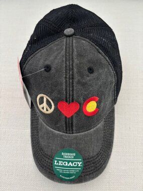 NWT - Peace Love Colorado Mesh Back Dashboard Trucker Hat by Legacy